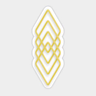 Gold Diamonds Sticker